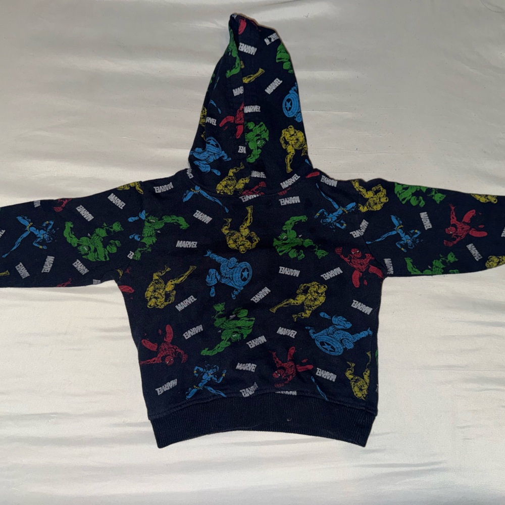 Marvel Hero Print Blue Jacket